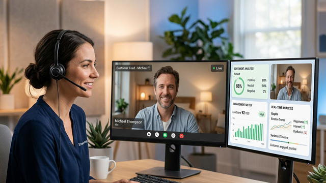 リアルタイムAI動画解析によるCS対応品質向上のイメージ