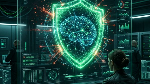 AIエージェントの自律稼働と安全性を象徴するイメージ画像