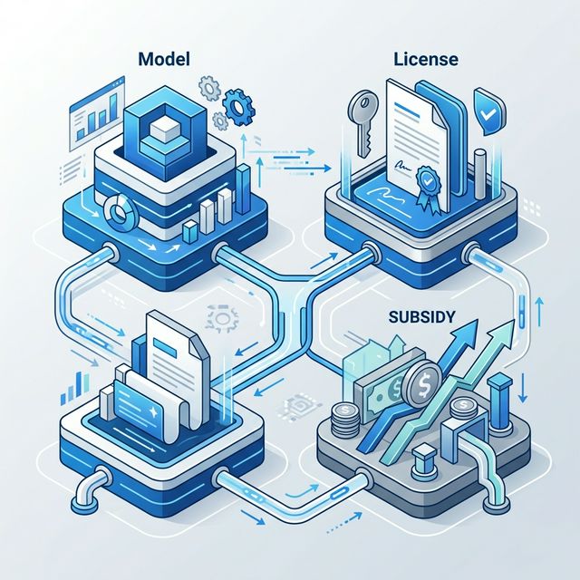 ベースモデル非開示・ライセンス問題・GENIAC補助金という3つの炎上論点の構造図