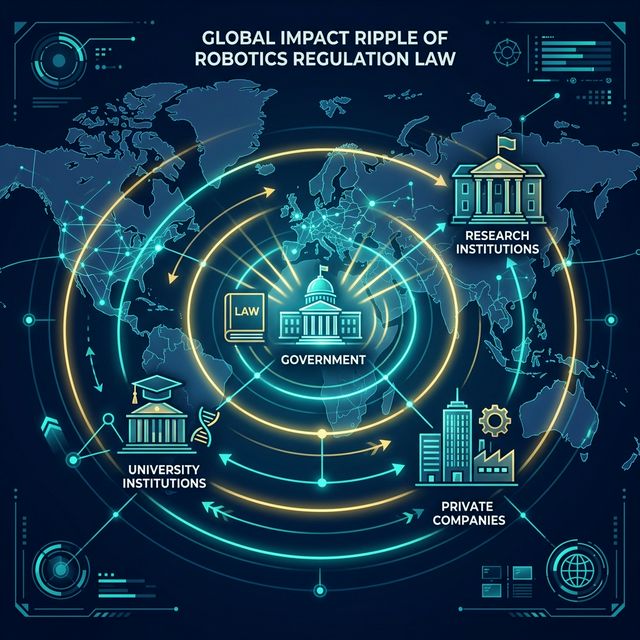 法案成立時の研究機関・企業・同盟国への影響波及イメージ