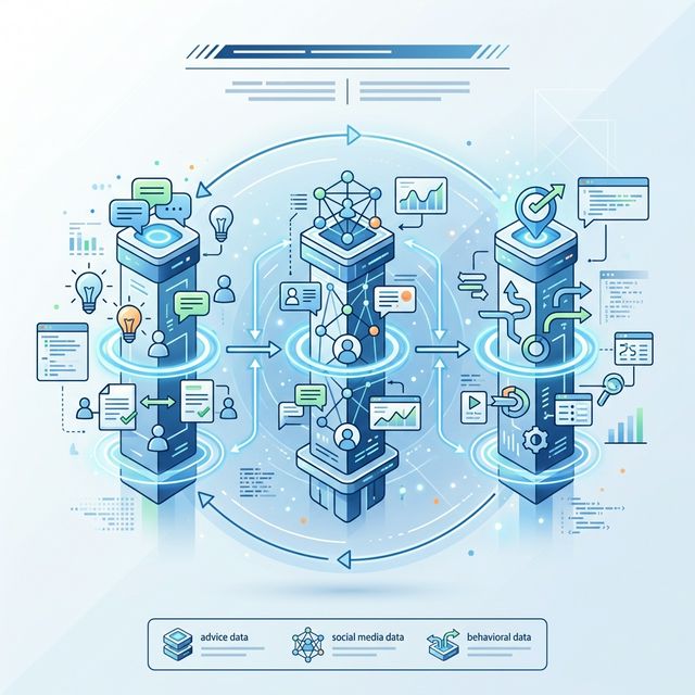Stanford研究の3つのデータセットと実験結果の構造図