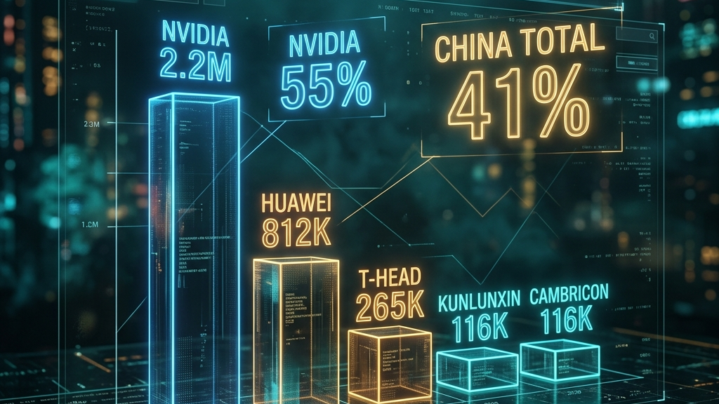 2025年中国AIアクセラレータ市場——メーカー別出荷枚数とシェアの変化