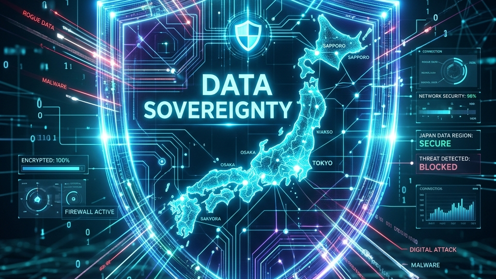 「データ主権」と日本のデジタル基盤を守るイメージ