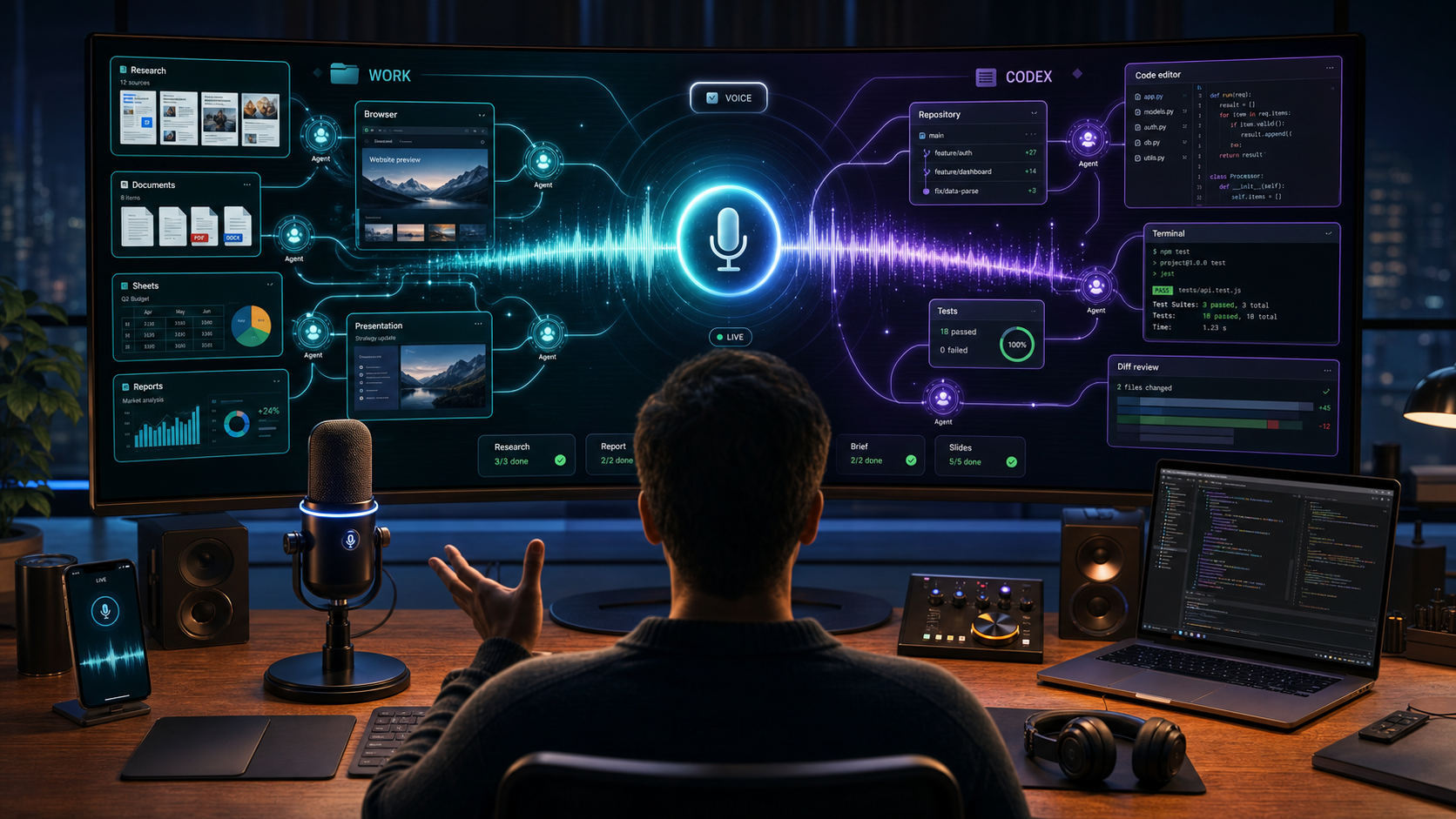 ChatGPT Voiceがデスクトップ版に対応――Work・Codexのタスクを音声で指揮可能に