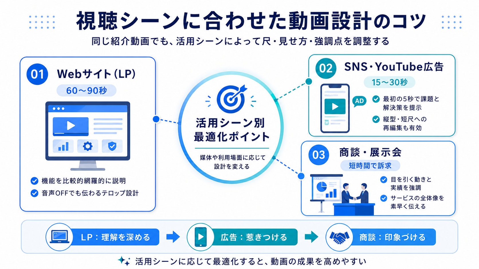 視聴シーンに合わせた動画設計のコツ